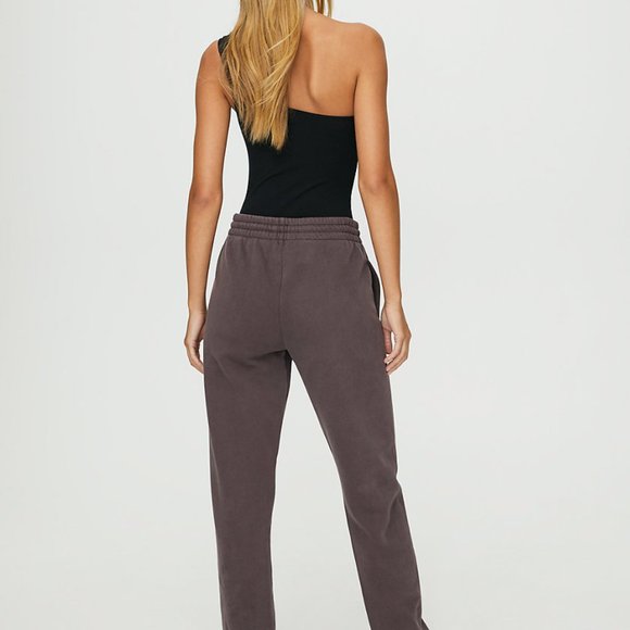 Artizia TNA Cozy Fleece Boyfriend Basic Sweatpant * Juniper Green - Picture 2 of 2